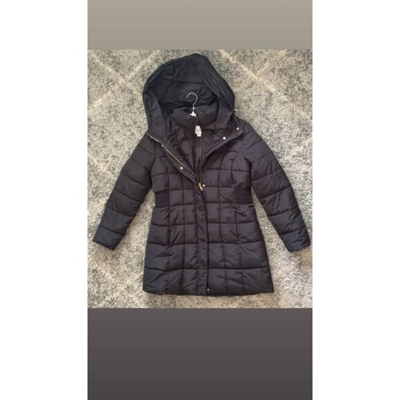 Cole Haan Hooded Down & Feather Jacket - Picture 1 of 5